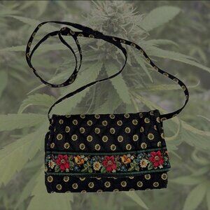 Vintage Cottagecore Quilted Floral Crossbody Purse